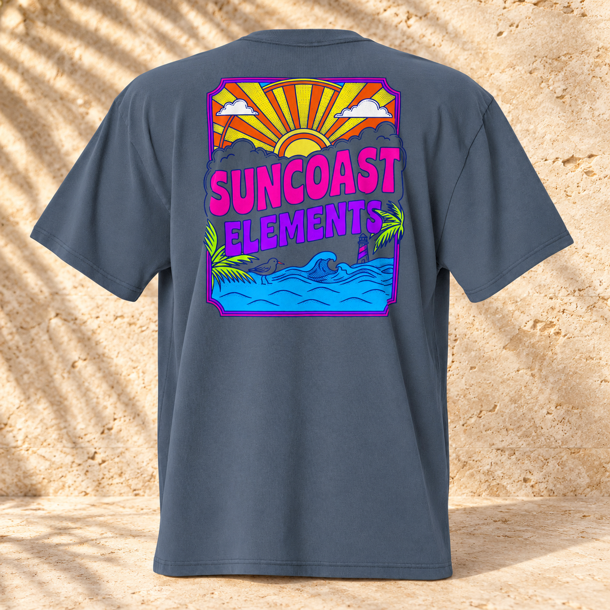 Sun Coast Afterglow Oversized Faded T-Shirt